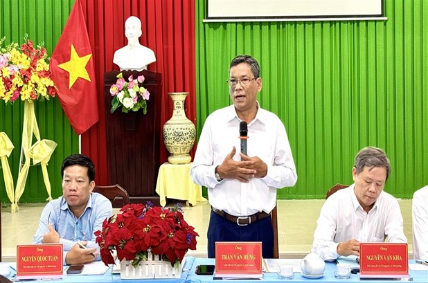Giám đốc Sở TNMT Trần Văn Hùng phát biểu chỉ đạo tại hội nghị