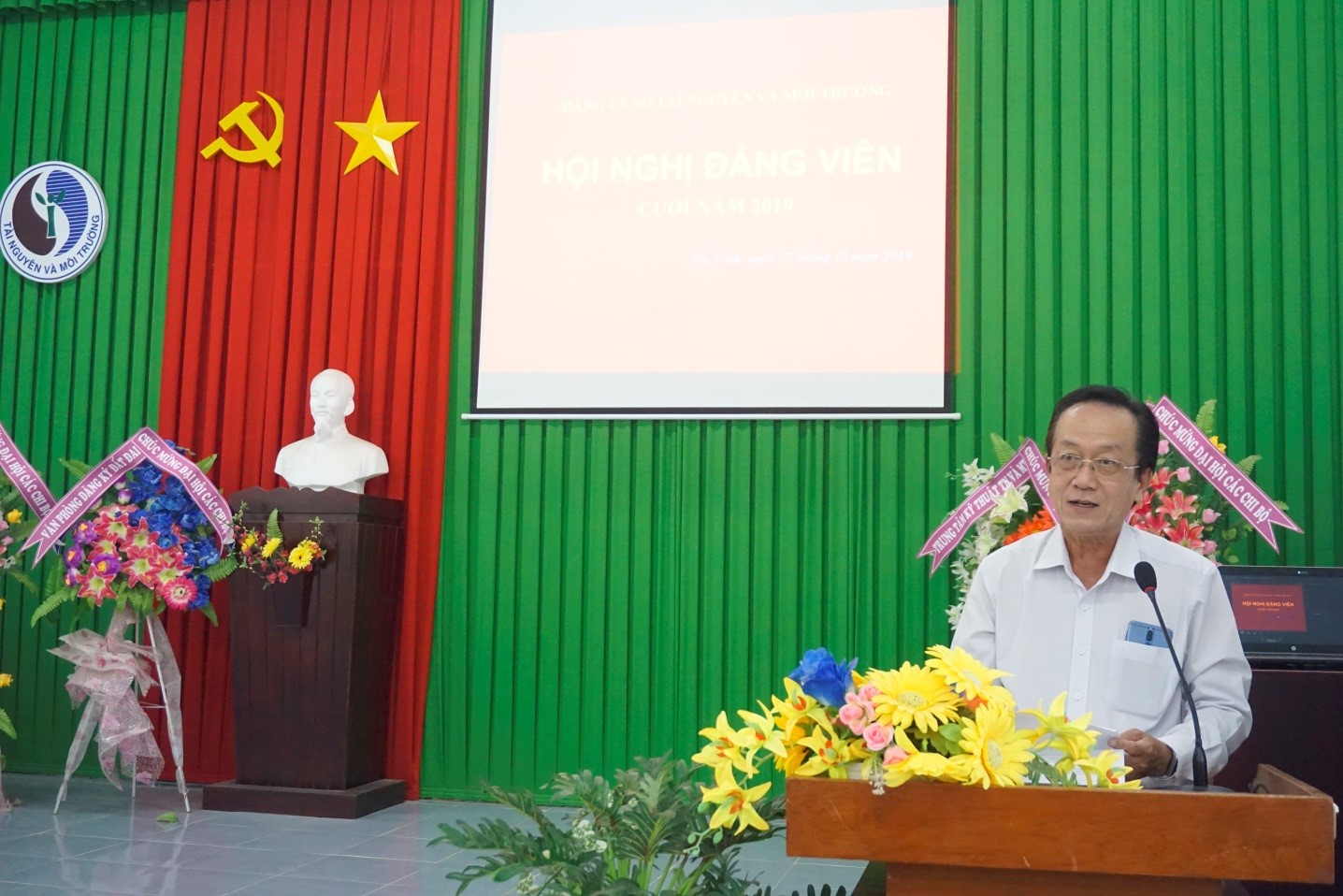 &Ocirc;ng Nguyễn Nam Tuấn, Ph&oacute; B&iacute; thư Đảng ủy Sở TNMT, ph&aacute;t biểu khai mạc Hội nghị