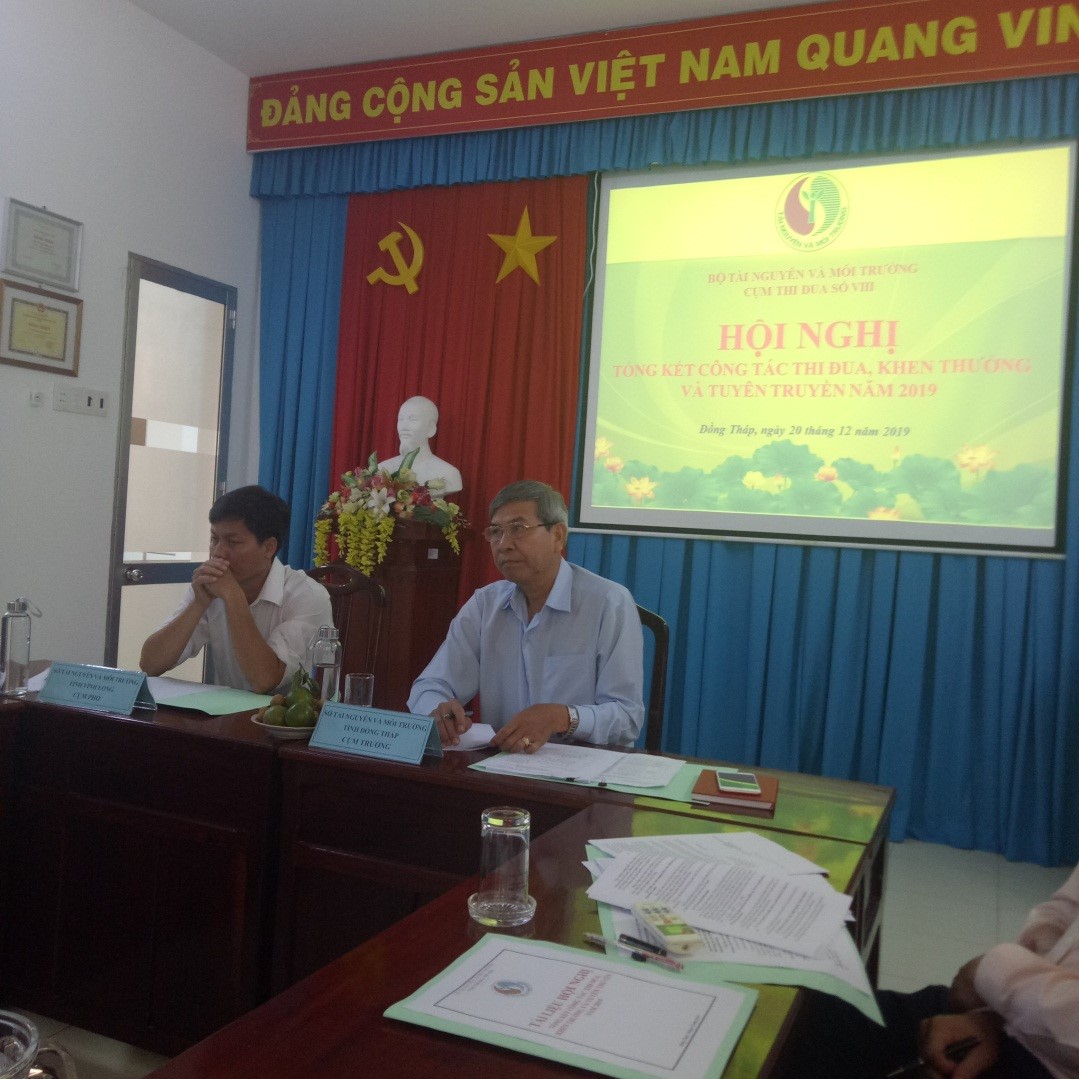 Giám đốc Sở TNMT tỉnh Đồng Tháp (Cụm Trưởng) chủ trì Hội nghị