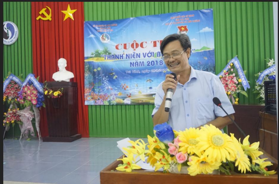 Ông Đặng Văn Điền – Phó giám đốc Sở tuyên bố khai mạc cuộc thi