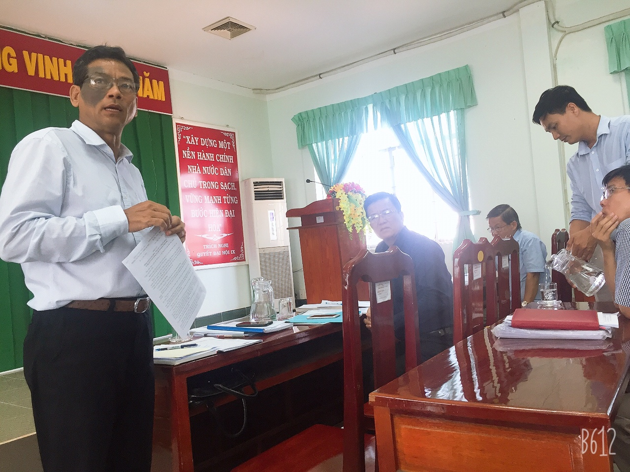 Quang cảnh buổi làm việc với UBND huyện Càng Long